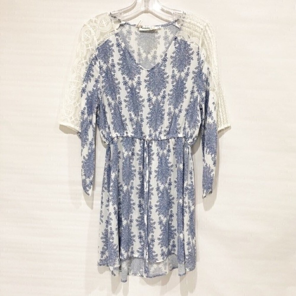 AVAILABLE‎ Paisley Dress Blue Prints Size Small - Picture 6 of 8